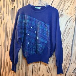 Hauber Vintage 1980s alpaca wool blend sweater. Made in W. Germany. Size: 10